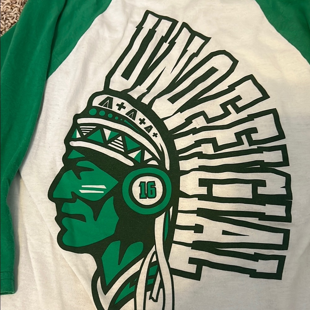 University of Illinois unofficial Sportswear Green and White Tee - Picture 4 of 5